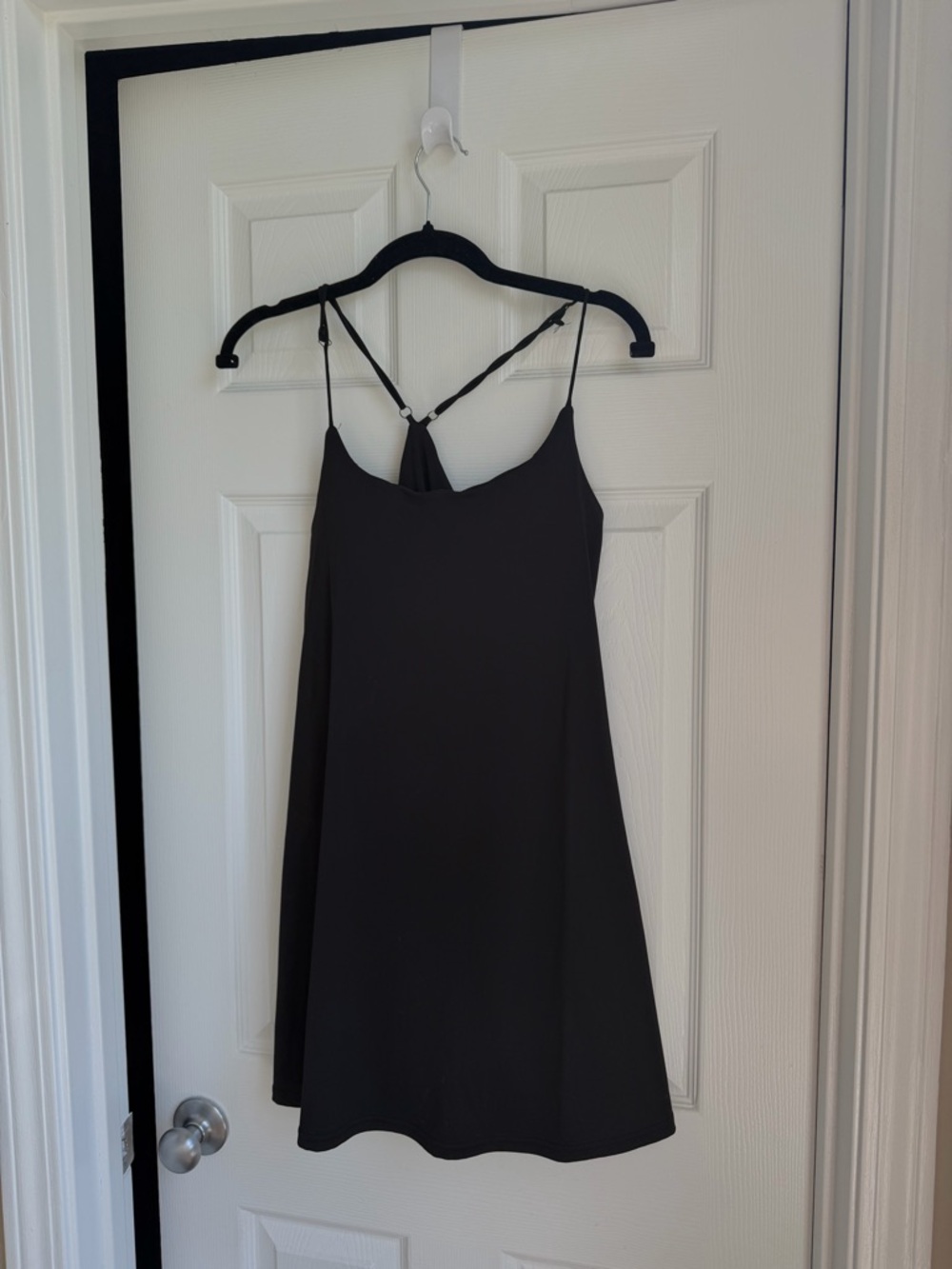 H&M Black Mini Slip Dress with Strappy Back